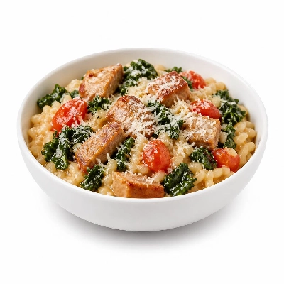 HelloFresh Pork Risotto Casserole with Kale Tomato and Parmesan