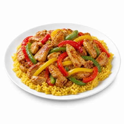 HelloFresh Quick and Easy Spanish Chicken with Bell Peppers and Yellow Rice