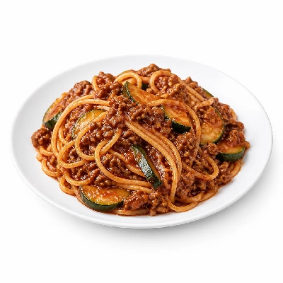 HelloFresh Quick Beef Ragu Spaghetti with Zucchini and Italian Seasonings