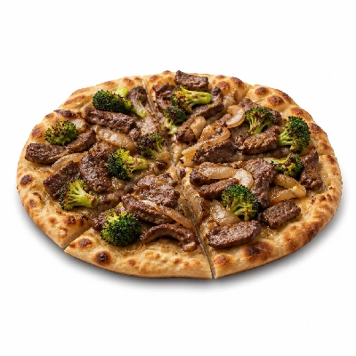HelloFresh Rosemary Beef Flatbread with Caramelized Onion & Broccoli