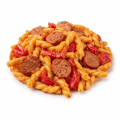 HelloFresh Sausage and Roasted Red Pepper Gemelli