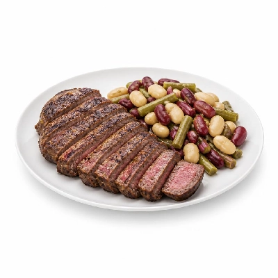 HelloFresh Seared Provencal Steak with Three-Bean Salad