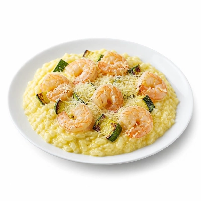 HelloFresh Shrimp & Lemon Risotto with Roasted Zucchini and Parmesan