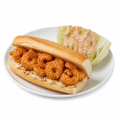 HelloFresh Shrimp Po'boys with Remoulade and Creole Wedge Salad