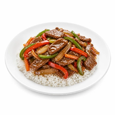 HelloFresh Sizzling Beef Stir-Fry over Jasmine Rice