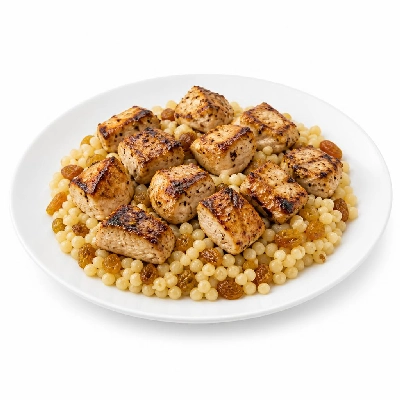 HelloFresh Skewer-Less Chicken Kebabs with Israeli Couscous and Golden Raisins