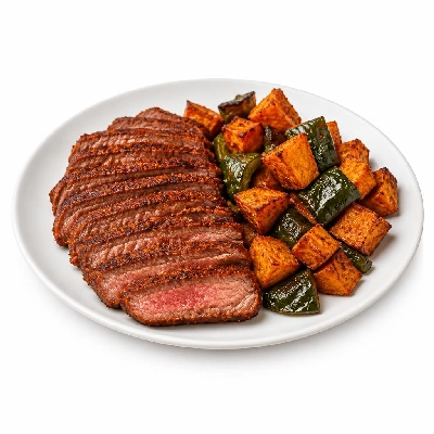 HelloFresh Southwest-Spiced Steak with a Sweet Potato and Poblano Jumble