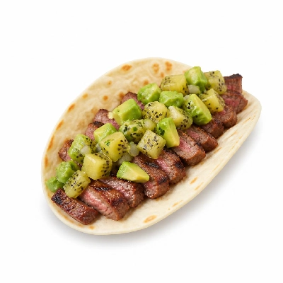 HelloFresh Southwestern Steak Tacos with Sungold Kiwi and Avocado Salsa
