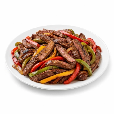 HelloFresh Speedy Steak Fajitas with Bell Peppers and Hot Sauce Crema