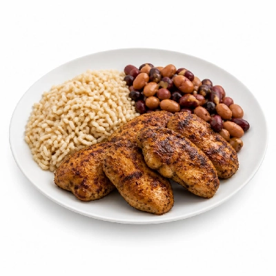HelloFresh Spiced Chicken with Mexican Brown Rice & Bean Medley
