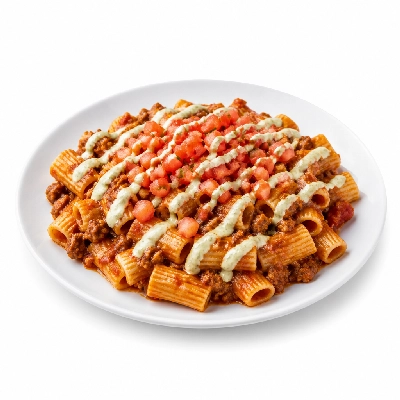 HelloFresh Spicy Beef Taco Rigatoni with Tomato Salsa & Lime Crema