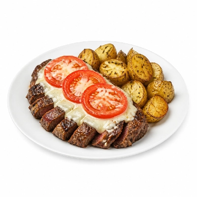 HelloFresh Steak Caprese with Mozzarella Tomatoes and Herbed Potatoes