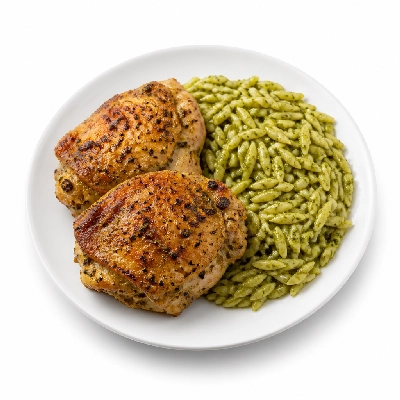 HelloFresh Summer Pesto Orzo and Herby Chicken Thighs