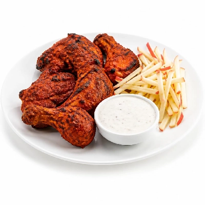 HelloFresh Tandoori Chicken with Julienned Apple Salad and Spiced Yogurt Sauce