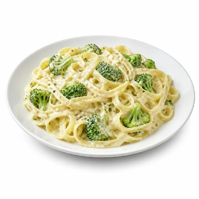 HelloFresh Three-Cheese Tagliatelle Alfredo with Broccoli and Tuscan Herbs