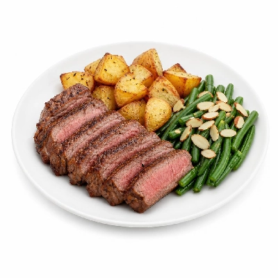 HelloFresh Upgraded Steak and Potatoes with Green Beans Amandine