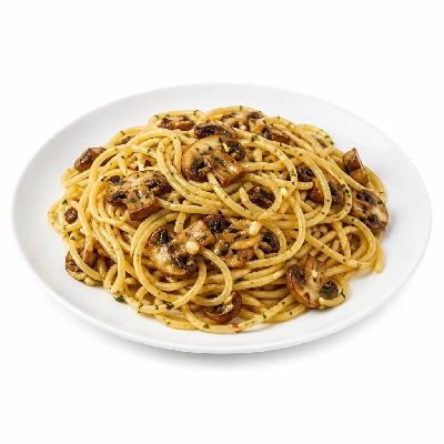 HelloFresh Vegan Mushroom Spaghetti Aglio e Olio