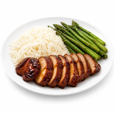 HelloFresh Very Teriyaki Pork Tenderloin with Basmati Rice and Asparagus