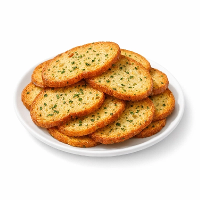 Herb-flavored bread crisps