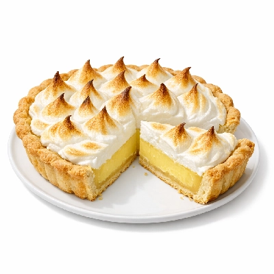 Homemade lemon meringue pie