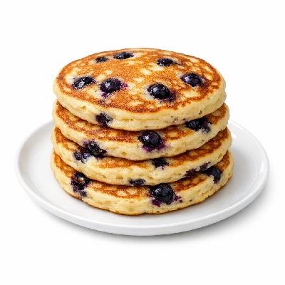 Homemade blueberry pancakes