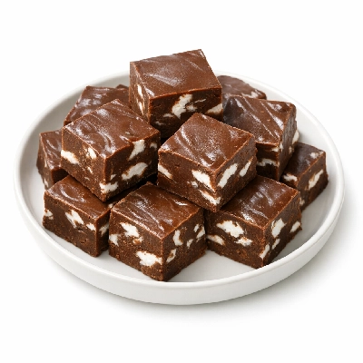Homemade chocolate marshmallow fudge
