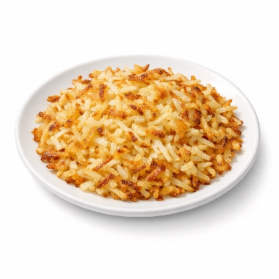 Homemade hashed brown potatoes