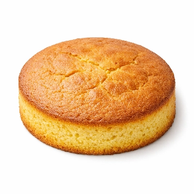 Homemade yellow cake without frosting