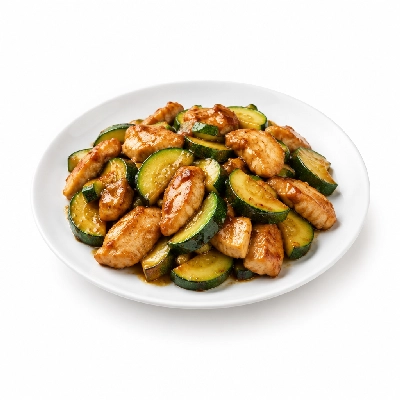 HomeTown Buffet Entrees Chicken Zucchini Stir Fry