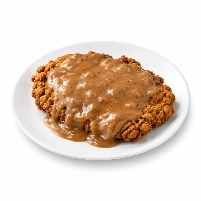 HomeTown Buffet Entrees Country Fried Steak with Gravy