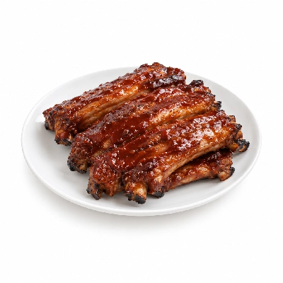 HomeTown Buffet Entrees Country-Style BBQ Pork Ribs