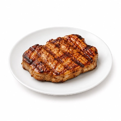 HomeTown Buffet Entrees Grilled BBQ Pork Steak