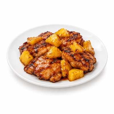 HomeTown Buffet Entrees Grilled Teriyaki Pineapple Chicken