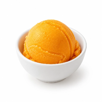 HomeTown Buffet Frozen Nonfat Yogurt Orange Sorbet