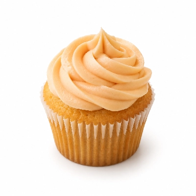HomeTown Buffet Peach Cupcake