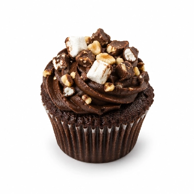 HomeTown Buffet Rocky Road Cupcake