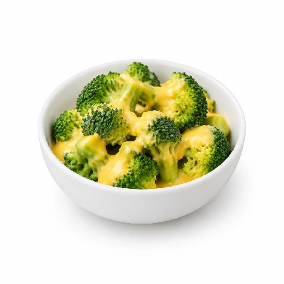 HomeTown Buffet Sides Broccoli Florets and Cheese Sauce