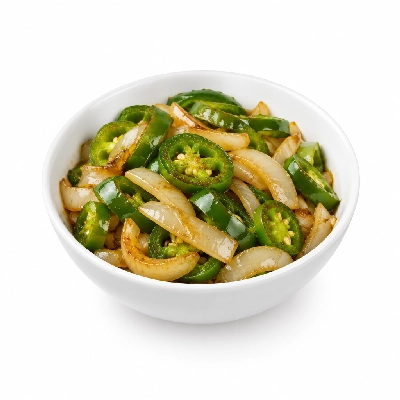 HomeTown Buffet Taco Bar Sauteed Jalapenos & Onions