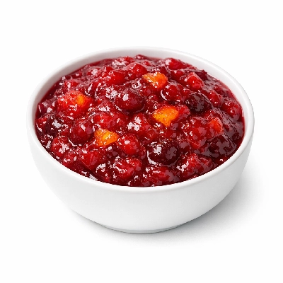 Honey Sweetened Cranberry Sauce with Orange