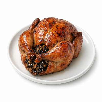 HoneyBaked Ham Cornish Hens Stuffed with Wild Rice