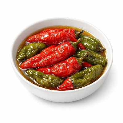 Hot Peppers in Broth