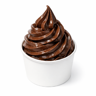 Ice cream light soft serve chocolate