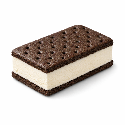Ice cream sandwich vanilla light no sugar added