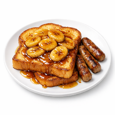 IHOP Create Your Own French Toast Combo Bananas Foster Brioche with Sausage