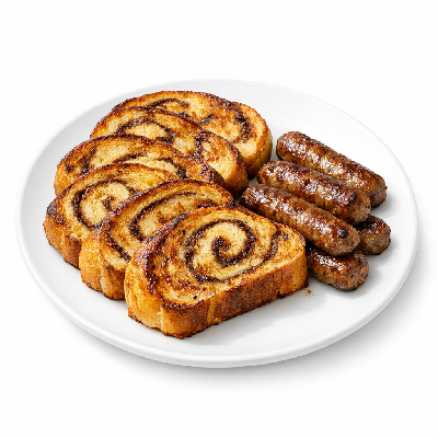 IHOP Create Your Own French Toast Combo Cinnamon Swirl Brioche with Sausage