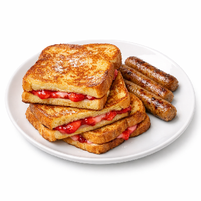 IHOP Create Your Own French Toast Combo Strawberry Stuffed with Sausage