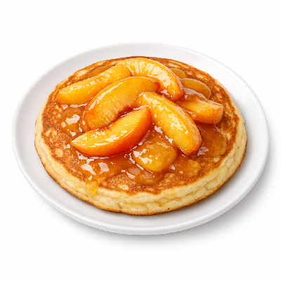 IHOP Create Your Own Rooty Jr. Pancake with Peach Topping