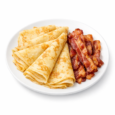 IHOP Crepes German with Bacon