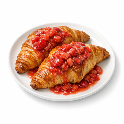 IHOP Criss-Croissants Ultimate Combo with Strawberry Rhubarb