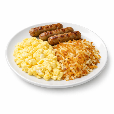 IHOP Egg Combos Bacon & Breakfast with Hash Browns Turkey Sausage Links (4)